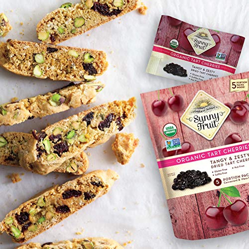 Organic Dried Tart Cherries - Sunny Fruit - 5 0.7Oz Portion Pa