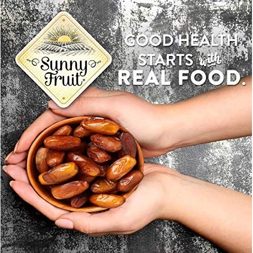 Organic Pitted Dates Deglet Nour - Sunny Fruit 40Oz Bulk Bag