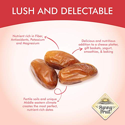 Organic Pitted Dates Deglet Nour - Sunny Fruit 40Oz Bulk Bag