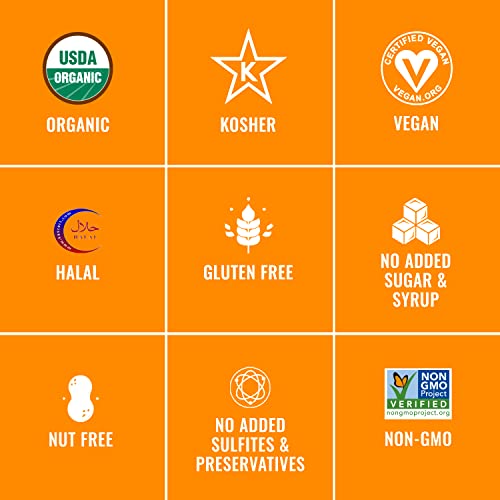 ORGANIC Prebiotic Dried Apricots - Sunny Fruit - 5 1.76oz Port...