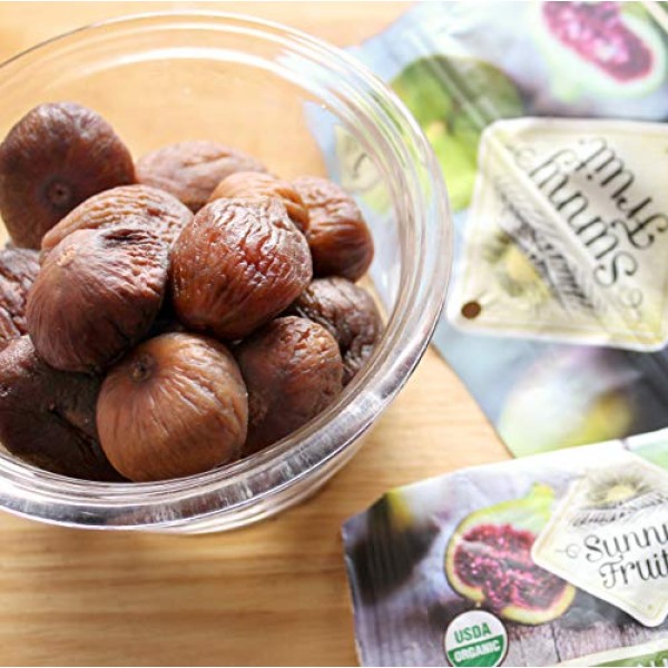 Organic Rehydrated Dried Smyrna Figs - Sunny Fruit - 40Oz Bulk B