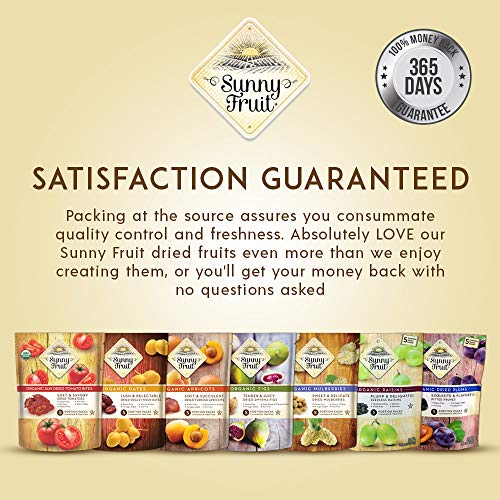 Organic Turkish Dried Apricots - Sunny Fruit - 6 Bags - 5 1.
