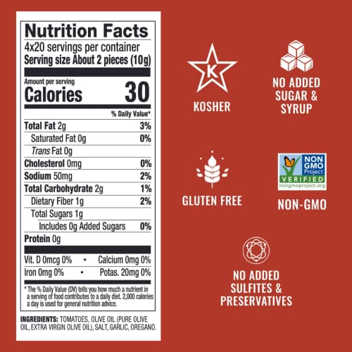 Sunny Fruit Oven Roasted Marinated Tomatoes 8.8 oz - Non-GMO, Ve...