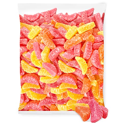 Assorted Fruit Jelly Slices Sugar-Dusted Easter Candy, Vegan, Gl...