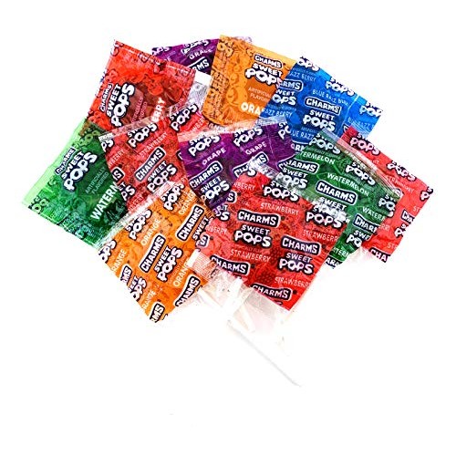 Charms Sweet Pops, Hard Candy Lollipops Assorted Fruit Flavors, ...