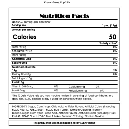 Charms Sweet Pops, Hard Candy Lollipops Assorted Fruit Flavors, ...