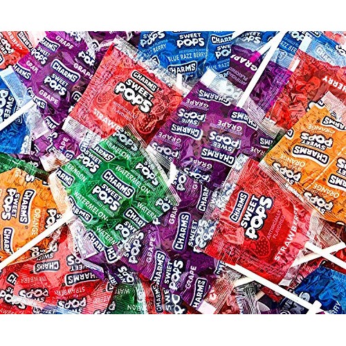 Charms Sweet Pops, Hard Candy Lollipops Assorted Fruit Flavors, ...