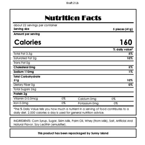 Kraft Caramels Squares Candy Americas Classic Chews, Individual