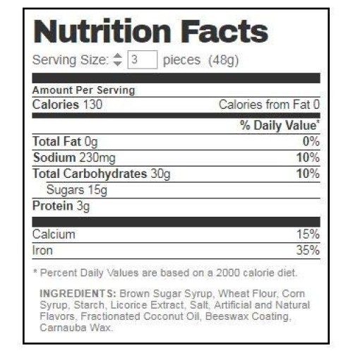 Sunny Island Broadway Black Licorice Wheels, Licorice Flavored C