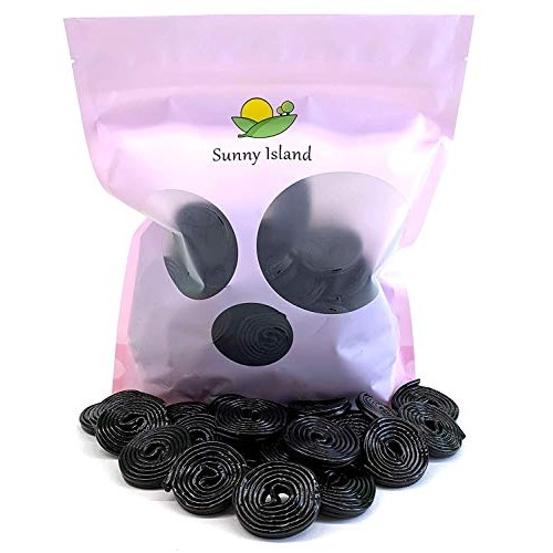 Sunny Island Broadway Black Licorice Wheels, Licorice Flavored C