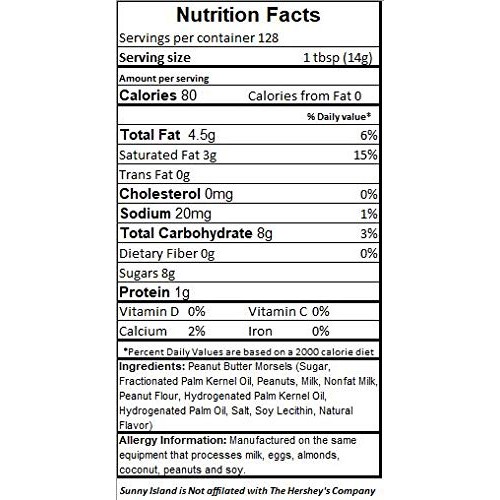 Sunny Island Nestle Morsels Baking Chips, Peanut Butter Flavored