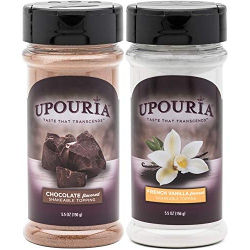 Upouria Coffee Topping Variety Pack - Chocolate And French Vanil