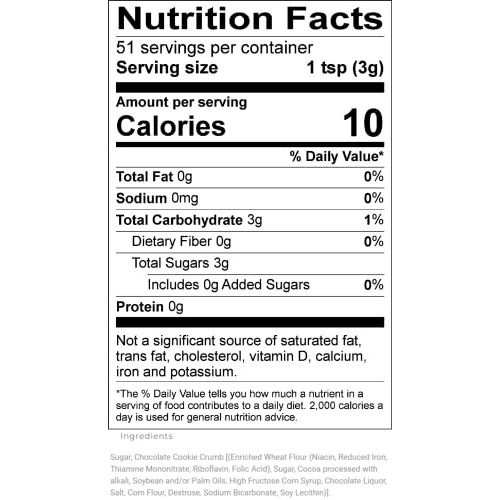 Upouria Cookies & Cream Shakeable Topping, 5.5 Ounce Jar