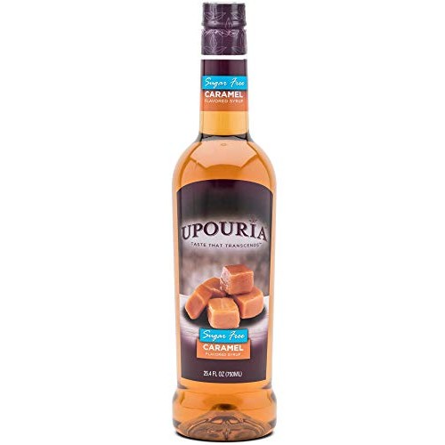 Upouria Sugar Free Caramel Coffee Syrup Flavoring, 100% Vegan, G