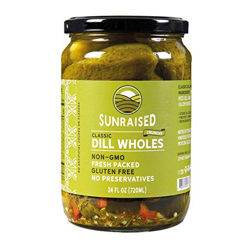Sunraised Kosher Dill Whole Pickles, 24 Oz