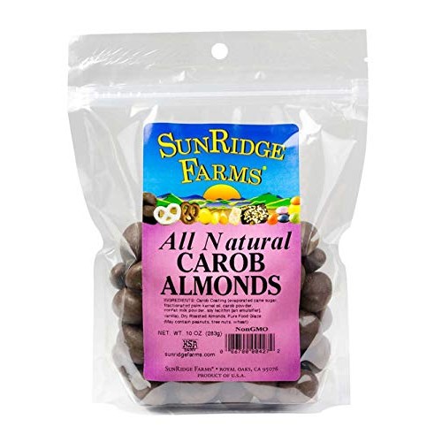 Sunridge Farms Nongmo Carob Almonds 12-10 Ounce Bags