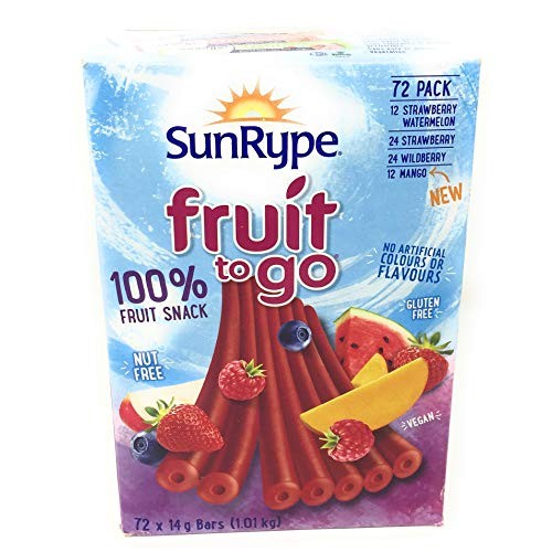 Sunrype Fruit To Go 72Ct 14G 0.49 Oz. Snacks, Variety Pack {