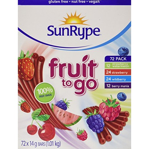 Sunrype Fruit To Go Snack - Variety Pack Of 72 {Imported From Ca