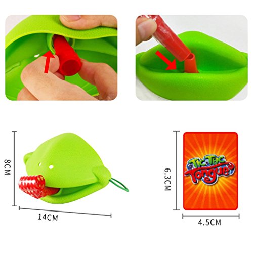 Tic Tac Tongue Catch Bugs Game, Funny Take Card-Eat Pest Car,Dou