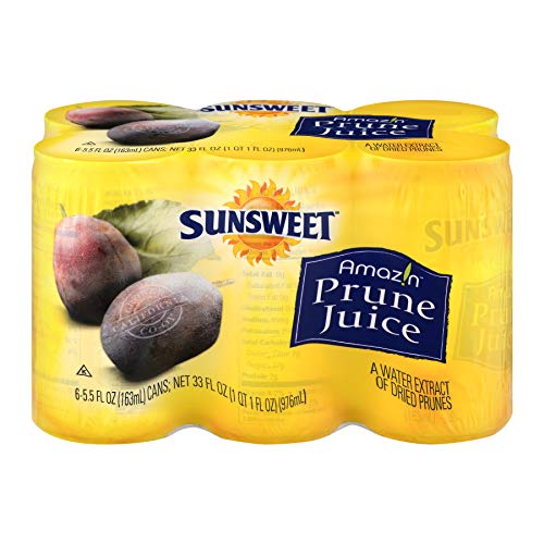Sunsweet Prune Juice 24 Pack Case 5.5 Ounce Cans | On The Go Tra