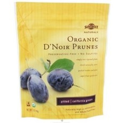 Sunsweet Naturals Organic Dnoir Dried Pitted Prunes, 7-Ounce Ba