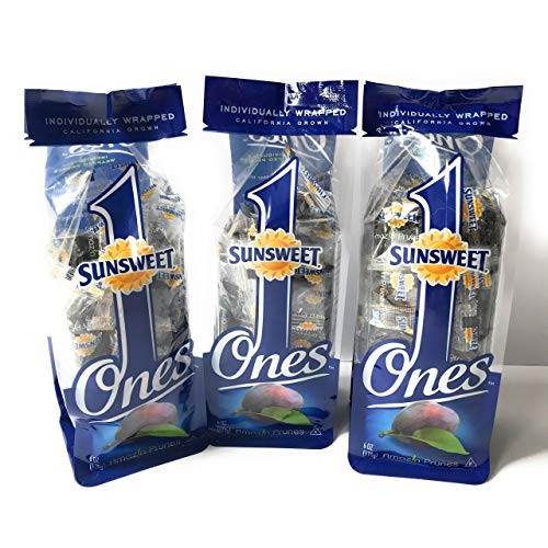 Sunsweet Ones Individually Wrapped California Pitted Prunes - 3 Sunsweet Ones Individually Wrapped California Pitted Prunes - 3