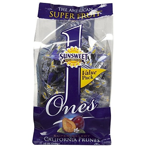 Sunsweet Ones California Prunes, 12 Ounce Pack Of 3