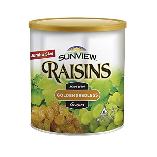 Jumbo Golden Seedless Raisins 3 15 oz. Canisters
