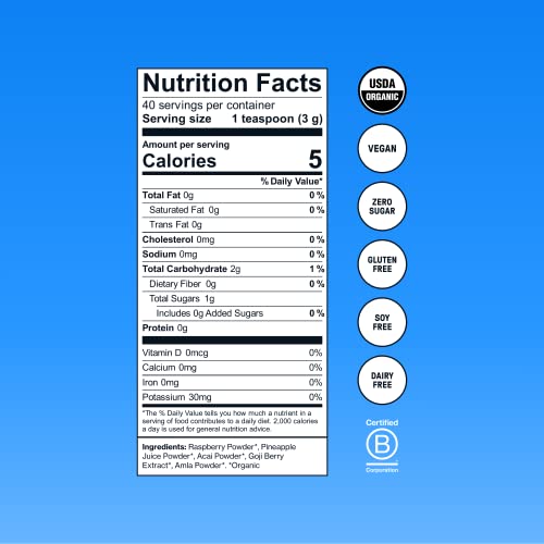 Sunwink Berry Healthy Skin Organic Superfood Powder Mix Antioxid