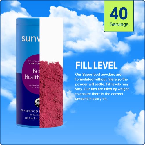 Sunwink Berry Healthy Skin Organic Superfood Powder Mix Antioxid