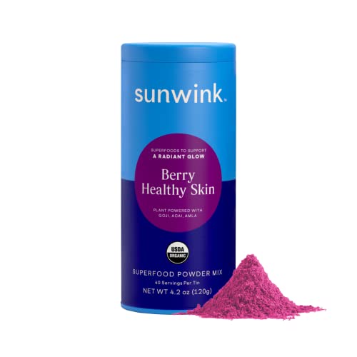Sunwink Berry Healthy Skin Organic Superfood Powder Mix Antioxid