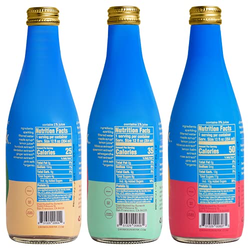 Sunwink Mocktail Tonic 12 Pack | Organic, Non-Alcoholic Sparklin