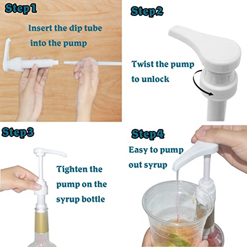 SunyamGo Coffee Syrup Pump, Premium Syrup Pump Dispenser Fits fo...