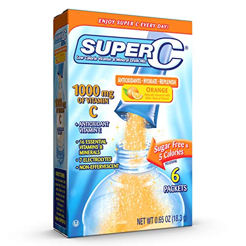Super C Immunity Vitamin And Mineral Singles To Go Water Drink M
