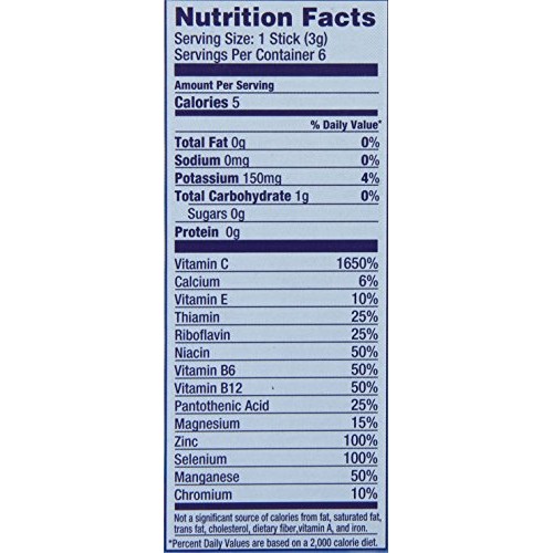 Super C Immunity Vitamin And Mineral Singles To Go Water Drink M