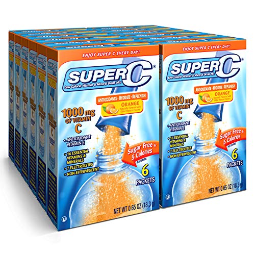 Super C Immunity Vitamin And Mineral Singles To Go Water Drink M