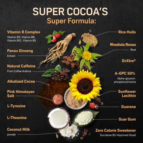 Coffee Alternative Cocoa Nootropic, Brain Supplements for Memory... Coffee Alternative Cocoa Nootropic, Brain Supplements for Memory...
