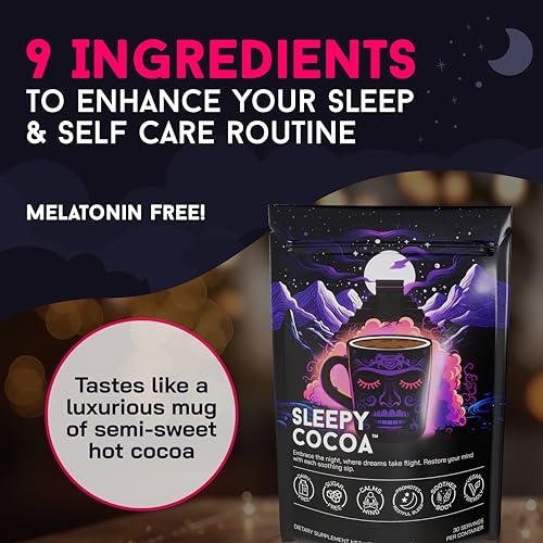 Sleepy Cocoa Sugar Free Hot Chocolate Mix - Sleep Support Supple... Sleepy Cocoa Sugar Free Hot Chocolate Mix - Sleep Support Supple...