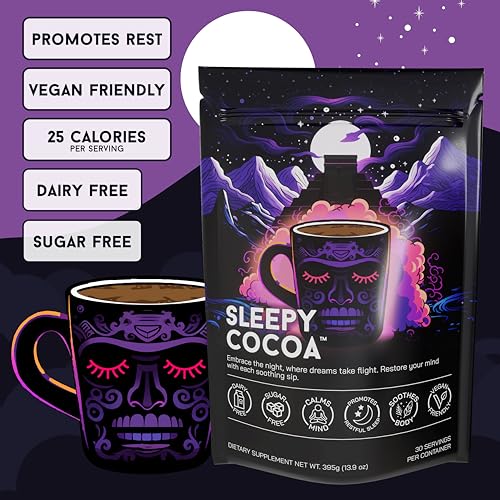 Sleepy Cocoa Sugar Free Hot Chocolate Mix - Sleep Support Supple... Sleepy Cocoa Sugar Free Hot Chocolate Mix - Sleep Support Supple...