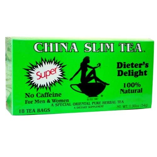 China Slim Tea Dieters Delight 18 TEA BAGS NET WT 1.9 OZ 54 g