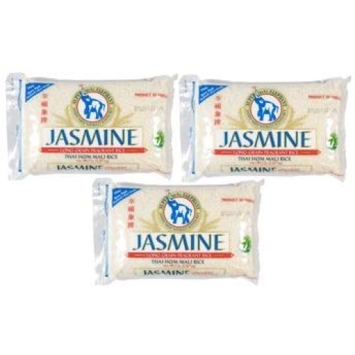 Super Lucky Elephant Jasmine Rice, 5 Pound Pack Of 3