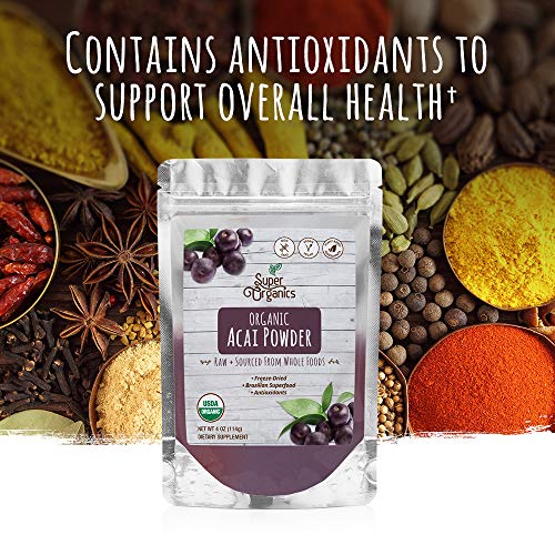 Super Organics Acai Fruit Powder | Brazilian Superfood | Antioxi