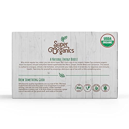 Super Organics Awake Black Tea Pods With Superfoods & Probiotics...
