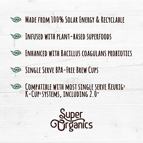 Super Organics Awake Black Tea Pods With Superfoods & Probiotics...
