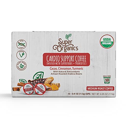 Super Organics Cardio Support Coffee Brew Cups With Superfoods &...