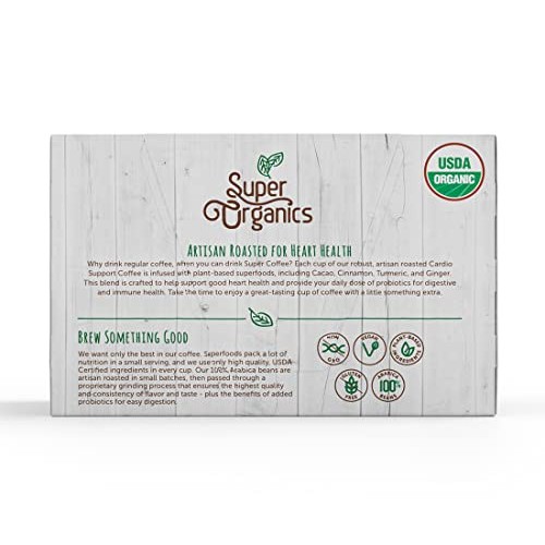Super Organics Cardio Support Coffee Brew Cups With Superfoods &...