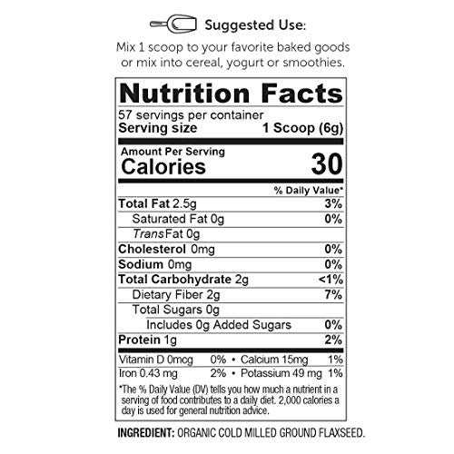 Super Organics Cold Milled Ground Flaxseed | Omegas 3, 6 &Amp; 9 – O