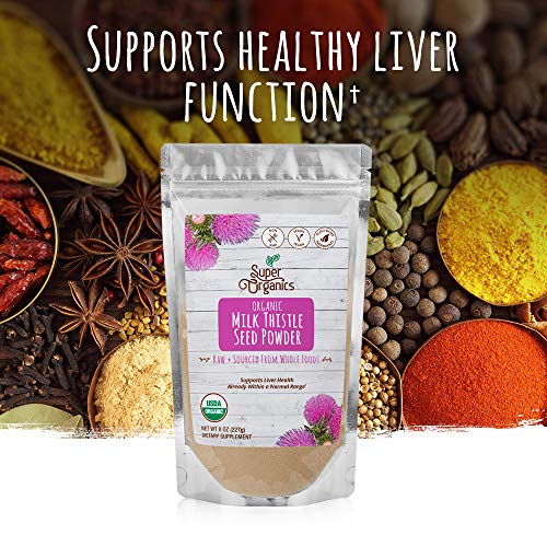 Super Organics Milk Thistle Seed Powder | Raw Organic Superfood