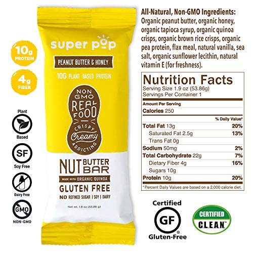 Super Pop Snacks, New Look! Gluten, Soy &Amp; Dairy Free, 10G Protei