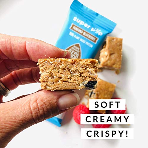 Super Pop Snacks, Plant Based Protein Bars, All-Natural Almond B